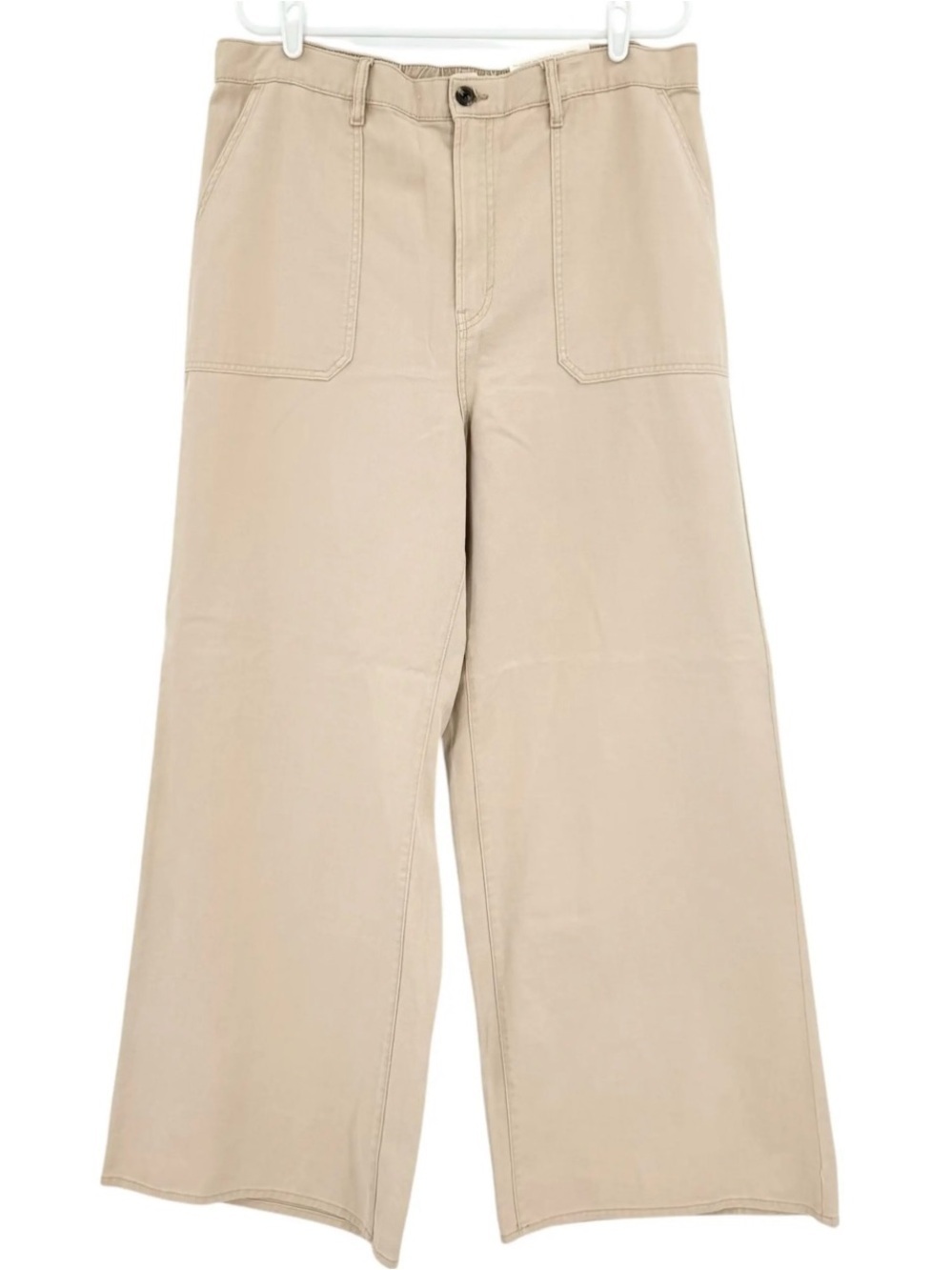 A.N.A.- high waisted Wide Leg Flare Jeans in Khaki